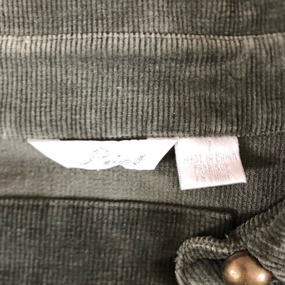 90s Olive Green Corduroy Mini Dress - Picture 10 of 15